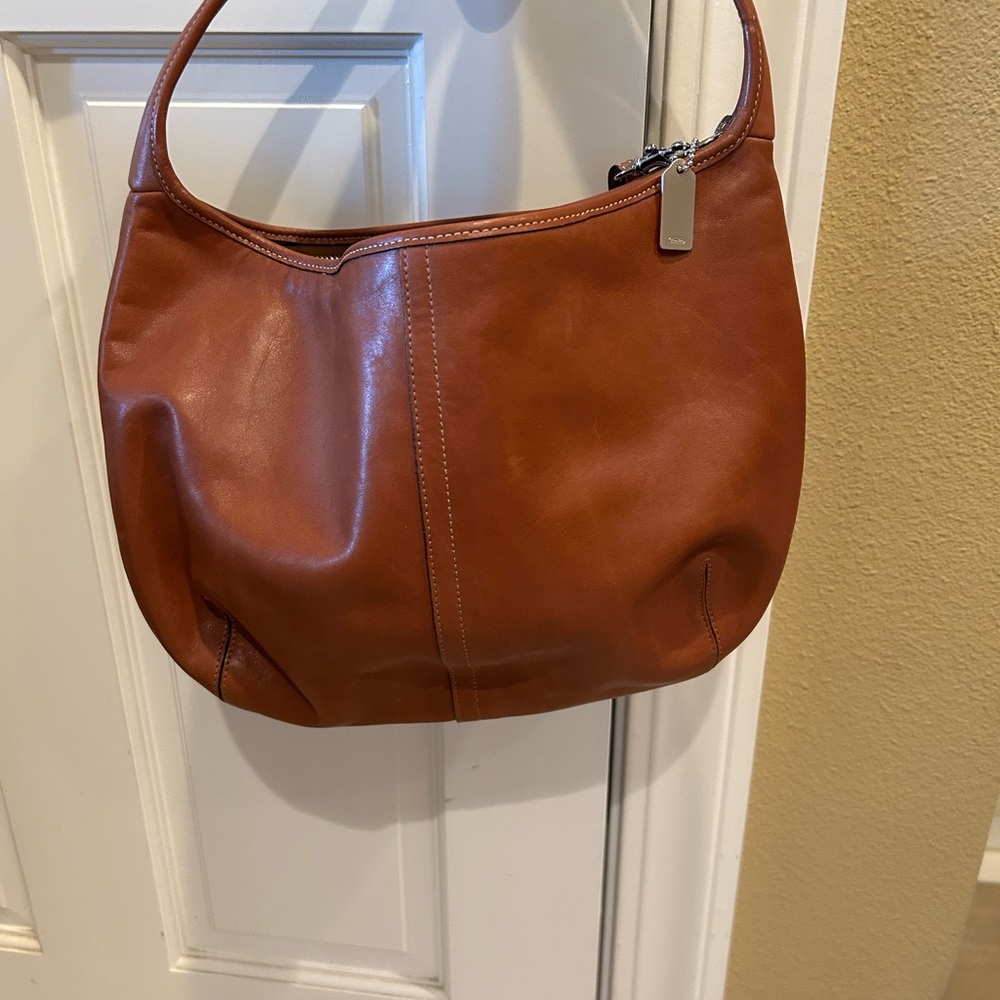 Coach Brown Leather Hobo Bag